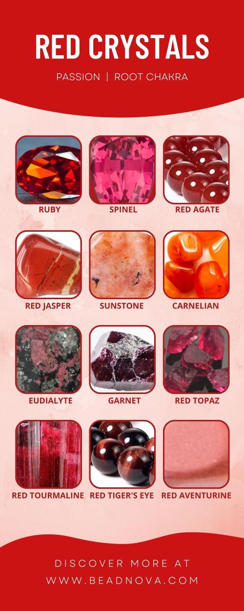 Red Crystals List Names Meaning Healing And Uses Beadnova