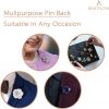 BEADNOVA Rubber Pin Back Butterfly Clutch Backings-50pcs