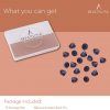 BEADNOVA Rubber Pin Back Butterfly Clutch Backings-50pcs