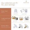 BEADNOVA Silicone Earring Backs lifter
