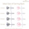 BEADNOVA Silicone Earring Backs lifter