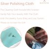 BEADNOVA Silver Polishing Cloth Cotton Jewelry Cleaning Cloth