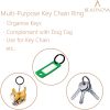 Beadnova Black Key Ring Flat Split Rings 25mm
