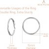 Beadnova Key Chain Ring Metal Split Ring