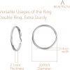 Beadnova Key Chain Ring Metal Split Ring-20mm