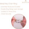 Beadnova Key Chain Ring Metal Split Ring