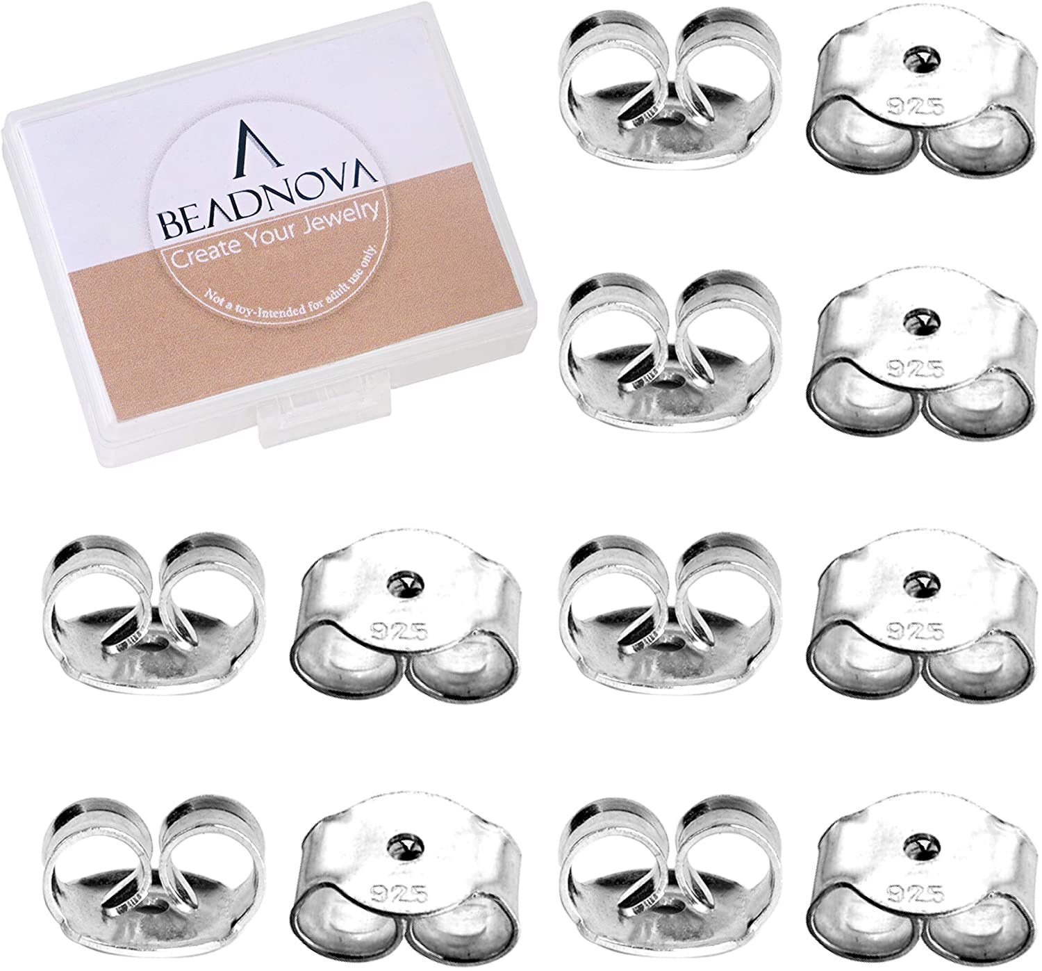 12Pcs/set Earring Backs Silicone Flat Earring Backs for Studs Post Clear  Silver Gold Comfort Earring Backs for Earring