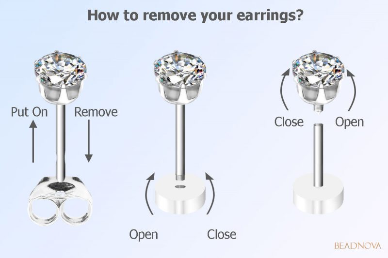 How Do You Get A Stuck Earring Back Off? Beadnova