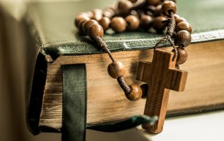Wooden Beads on a Rosary