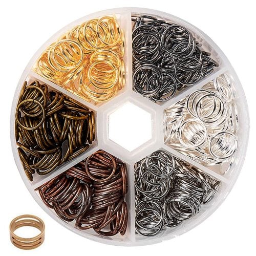  BEADNOVA 6mm Jump Rings Gold Jump Rings for Keychains Open Jump  Rings for Necklace Repair (300Pcs) : Everything Else