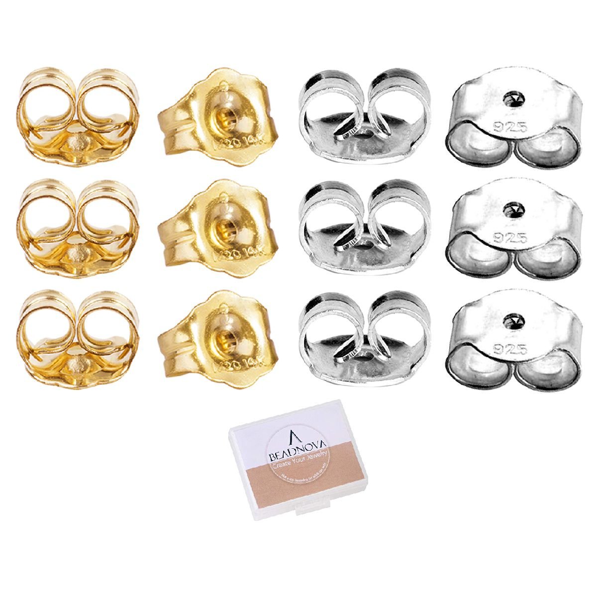 Details more than 69 real gold earring backs super hot - esthdonghoadian