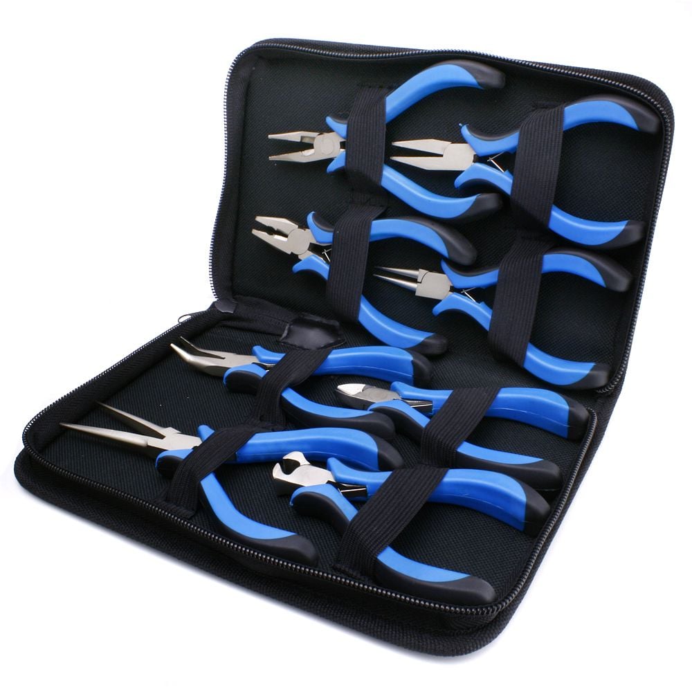 Jewellery Making Stainless Steel Pliers Tool, Pack Of 8 Pliers Combo –  beadsnfashion