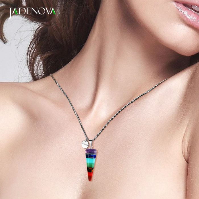 crystal chakra necklace