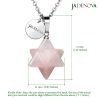 rose quartz Merkaba Necklace
