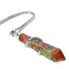 unakite gemstone necklace