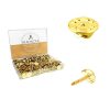 BEADNOVA Butterfly Pin Backs Clutch Tie Tacks Pin Backs for Lapel Pins Blank Pins with Pin Backing (Gold, 150 Sets)