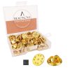 BEADNOVA Butterfly Clutch Metal Pin Backs Pin Backings for Lapel Pins Pin Clips (Silver, 50 pcs)
