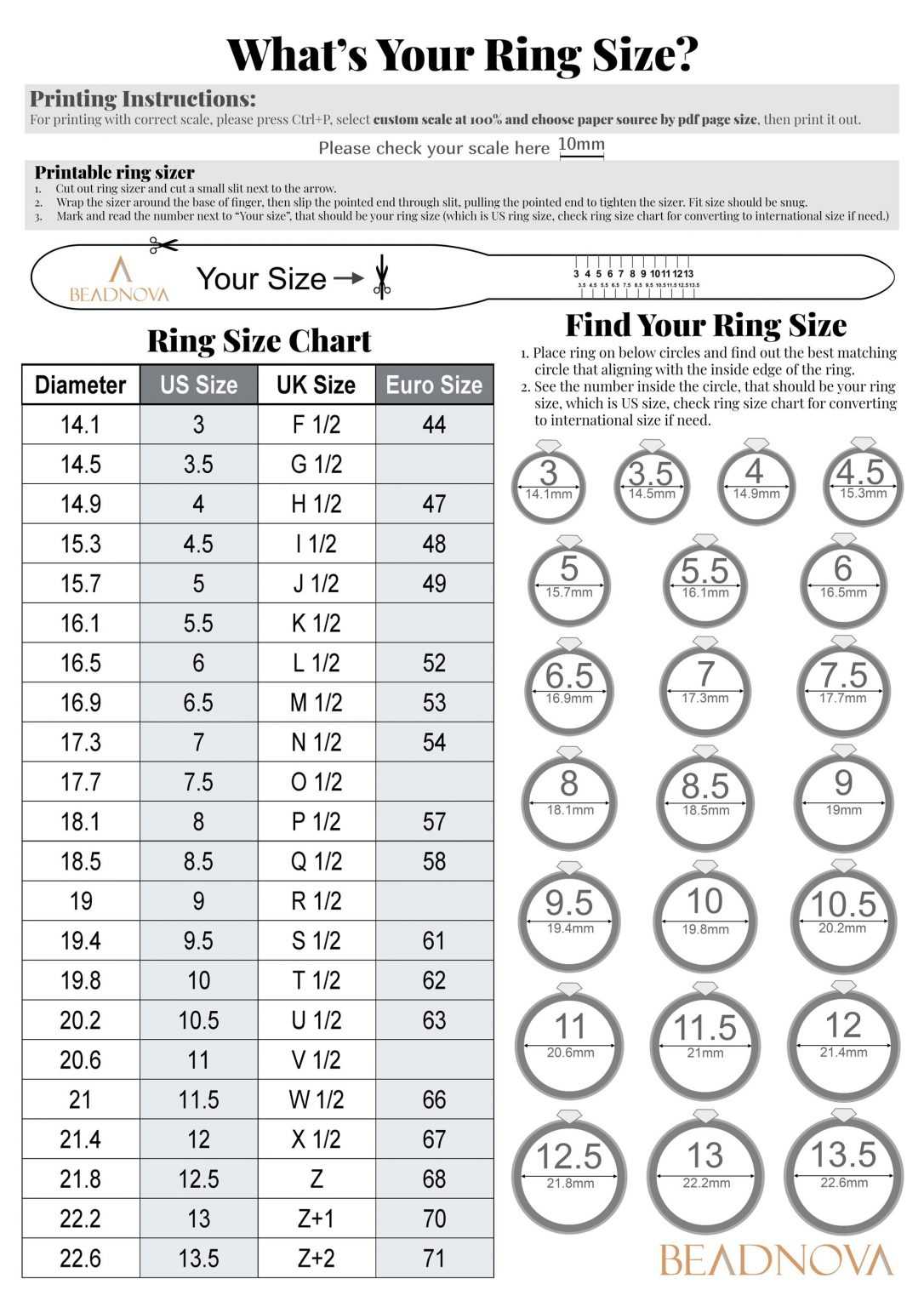 How to Measure Ring Size at Home? A Simple Way to Resize Rings Beadnova