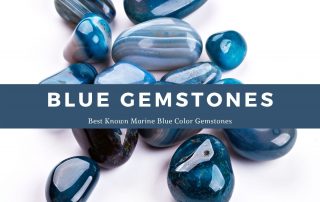 Blue crystal stones