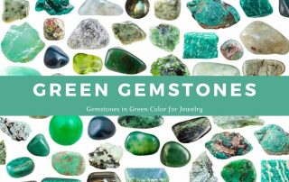 Green crystals and stones