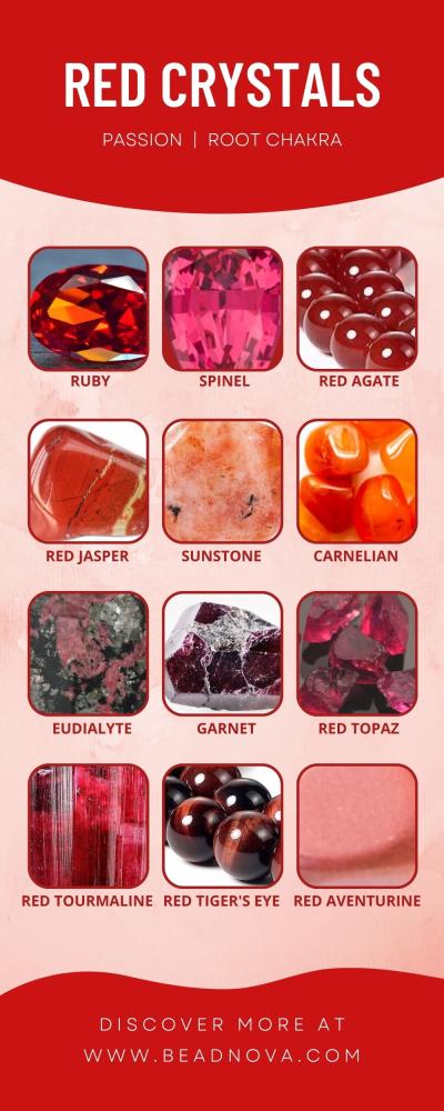Red Crystals and Stones-Meaning-Healing Properties-Names - Golden Light  Healing Crystals
