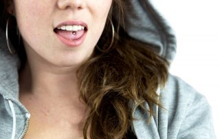tongue piercing
