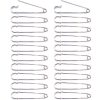 BEADNOVA 4 Inch Large Safety Pins Heavy Duty 20pcs Giant Safety Pins Stainless Steel Big Safety Pin Kilt Pin For Fashion, Sewing, Quilting, Blankets, Upholstery, Laundry and Craft (10cm, 20pcs)