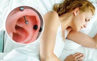 how to sleep with a cartilage piercing