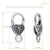 Heart-Lobster-Clasps-Tibetan-Antique-Silver-20pcs