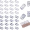 BEADNOVA Clear Plastic Earring Backs Rubber Earring Backings Replacement