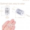 BEADNOVA Clear Plastic Earring Backs Rubber Earring Backings Replacement