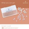 BEADNOVA Clear Plastic Earring Backs Rubber Earring Backings Replacement