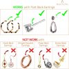 BEADNOVA Magic Earring Lifters Earring Back with Pad-B07YY2CB28-1
