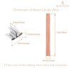 BEADNOVA Wood Candles Wicks with Wick Bases 120pcs Wooden Thick Candle Wicks Crackling Wood Wicks with Iron Stand Wooden Wicks for Candle Making