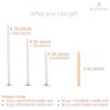 BEADNOVA Candle Cotton Wicks with Metal Candle Wick Holders Centering Tool for Candle Making Supplies Set (4, 6, 8 Inch, 150pcs Wicks+50pcs Holders)