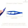 BEADNOVA Bead Tweezers 25pcs Plastic Forceps Craft Tweezer for DIY Craft Jewelry Making Family School Beading Project (Assorted Colors)