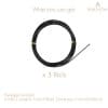 BEADNOVA Bonsai Tree Wire 33 Feet Black Aluminum Wire Bonsai Tree Training Wire for Indoor and Outdoor Bonsai Plant (Black, 1mm, 30m)