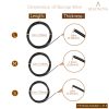 BEADNOVA Bonsai Wire 33 Feet Black Bonsai Training Wire Aluminum Plant Training Wire for Bonsai Plant (Black, 3 Sizes, 30m)