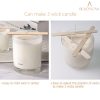 BEADNOVA Candle Wicks Set 50 Pcs 8 Inch Large Cotton Candle Wicks with 21 Pcs Wood and Metal Candle Wick Centering Decive 70 Pcs Candle Wick Stickers for Candle Making Supplies DIY
