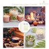 BEADNOVA Candle Wicks Set 50 Pcs 8 Inch Large Cotton Candle Wicks with 21 Pcs Wood and Metal Candle Wick Centering Decive 70 Pcs Candle Wick Stickers for Candle Making Supplies DIY