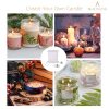 BEADNOVA Braided Candle Wick Spool with Candle Wick Base Set 200 ft Cotton Candle Wick Roll and 300pcs Candle Wick Clips Sustainer Tabs for Candle Making DIY