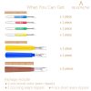 BEADNOVA Seam Ripper 8pcs Thread Cutter Stitch Remover Small and Large Thread Remover Stitch Eraser Tag Remover for Clothes Crafting Embroidery (3 Styles)