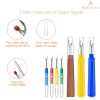 BEADNOVA Seam Ripper 8pcs Thread Cutter Stitch Remover Small and Large Thread Remover Stitch Eraser Tag Remover for Clothes Crafting Embroidery (3 Styles)