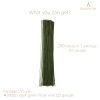 BEADNOVA Floral Stem Wire 200pcs Floral Wire 22 Gauge Fake Flower Stems Wire Green Floral Wire for Flower Arrangement Florist DIY Bouquet (Dark Green, 200 Pcs)