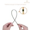 BEADNOVA Floral Stem Wire 200pcs Floral Wire 22 Gauge Fake Flower Stems Wire Green Floral Wire for Flower Arrangement Florist DIY Bouquet (Dark Green, 200 Pcs)