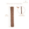BEADNOVA Fake Flower Stems 200pcs 22 Gauge Floral Wire Stems Flower Wire for Crafts Flower Arrangement Florist DIY Bouquet (Brown, 200 Pcs)