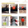 BEADNOVA Adjustable Irrigation Drippers Sprinklers 50 Pcs Irrigation Drippers 360 Degree Drip System Emitters Sprinklers Drippers for Drip Irrigation 1/4 Inch Tube Gardening (Red)