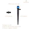 BEADNOVA Drip Irrigation Spray Emitters 50pcs Drip Emitters for 1/4 Inch with Straight Coupling Full Circle Micro Sprinkler Adjustable Irrigation Drippers for Drip Irrigation Parts Garden Patio Lawn