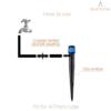 BEADNOVA Drip Irrigation Spray Emitters 50pcs Drip Emitters for 1/4 Inch with Straight Coupling Full Circle Micro Sprinkler Adjustable Irrigation Drippers for Drip Irrigation Parts Garden Patio Lawn