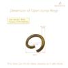 BEADNOVA 4mm Copper Jump Rings for Jewelry Making Open Jump Rings for Keychains and Necklace Repair (300Pcs)
